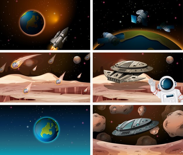 Conjunto de escena de gran espacio