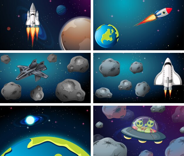Conjunto de escena de gran espacio