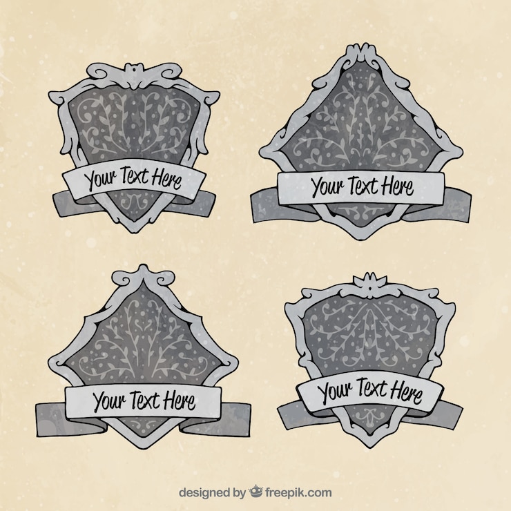 Vector gratuito conjunto de etiquetas en estilo vintage