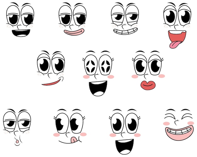 Conjunto de expresión facial