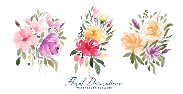 conjunto de flores naturales y hojas de fondo para decoración de bodas vector