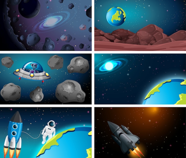 Conjunto de fondo del espacio