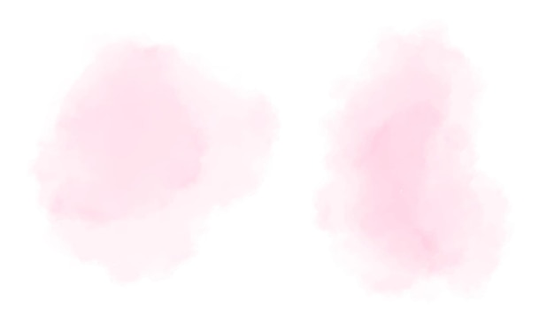 conjunto de fondo de manchas de acuarela abstracta en vector de estilo pincelada