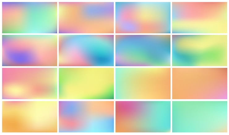 Vector gratuito conjunto de fondos de colores claros