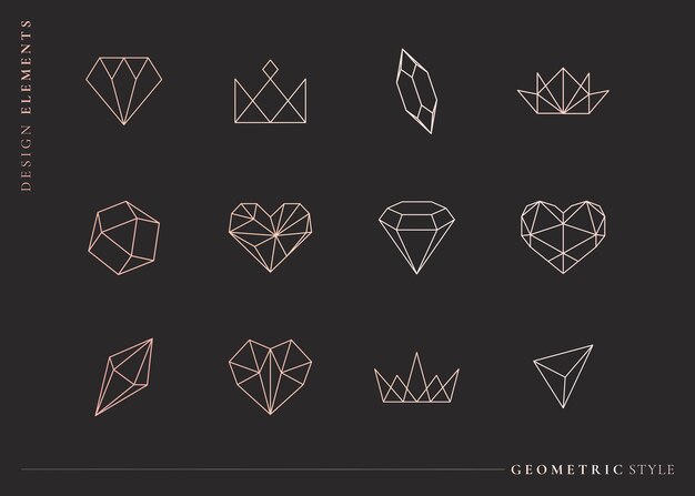 Conjunto de formas geométricas.