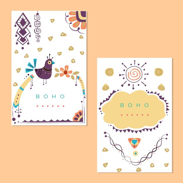 Conjunto de fundas planas boho