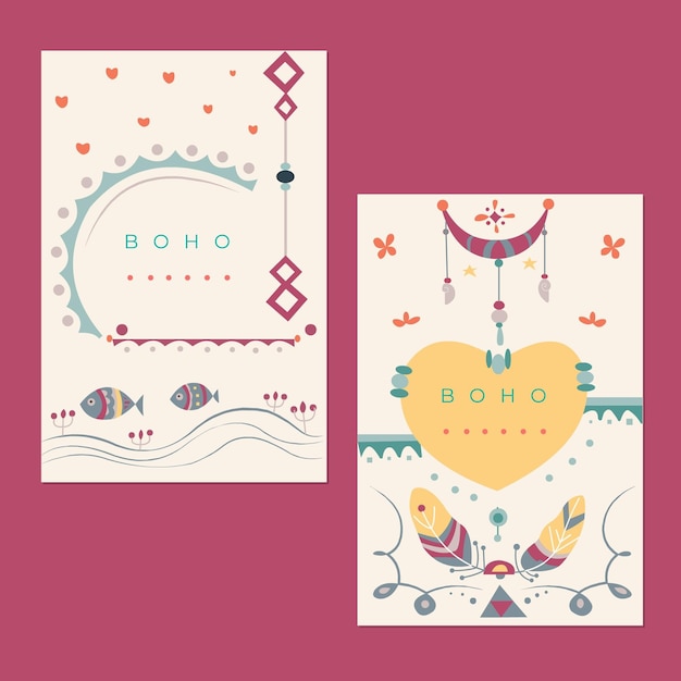 Conjunto de fundas planas boho