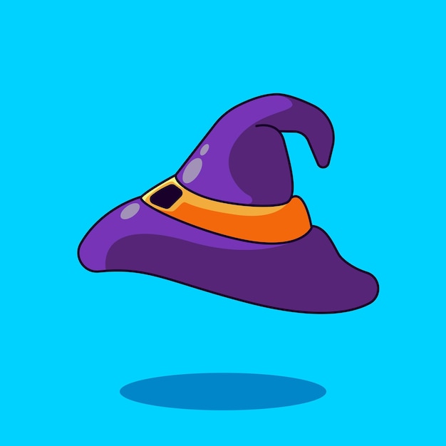 Vector gratuito conjunto de garabatos de halloweensombrero