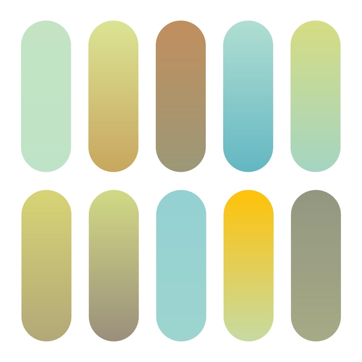 Vector gratuito conjunto de gradientes de colores cálidos