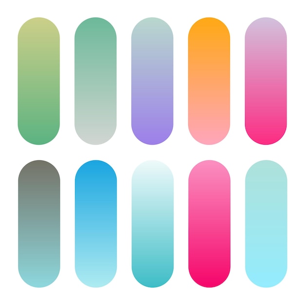 Conjunto de gradientes de colores