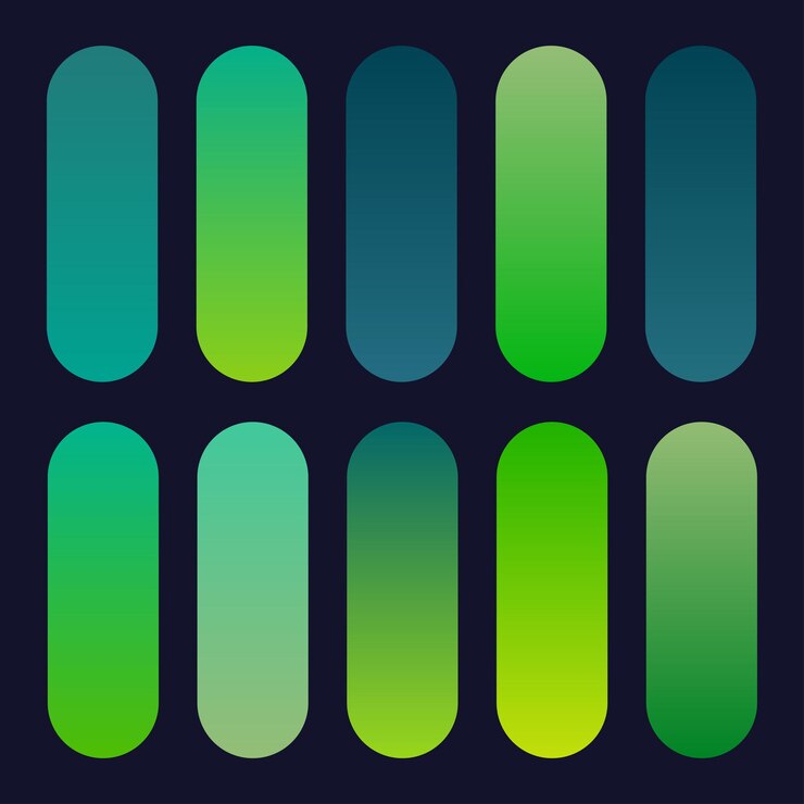 Vector gratuito conjunto de gradientes multicolores