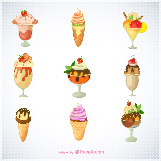 Conjunto de helados