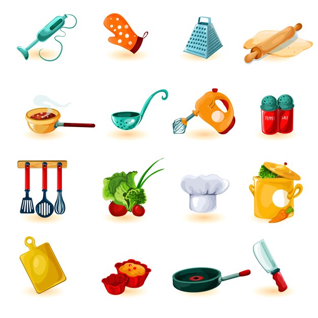 Conjunto de iconos de cocina