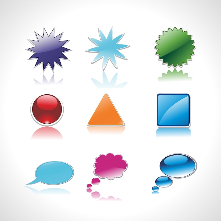 Vector gratuito conjunto de iconos de discurso y pensamiento