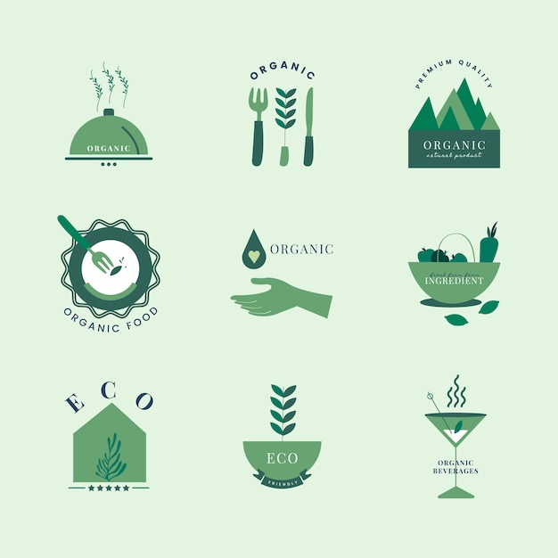 Conjunto de iconos ecológicos y ecológicos.