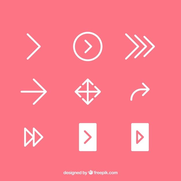 Conjunto de iconos de flecha