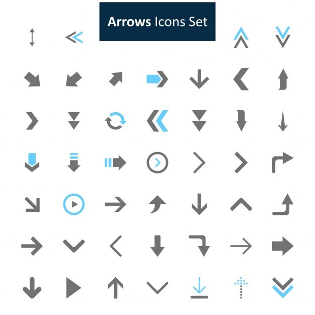 Conjunto de iconos de flechas 