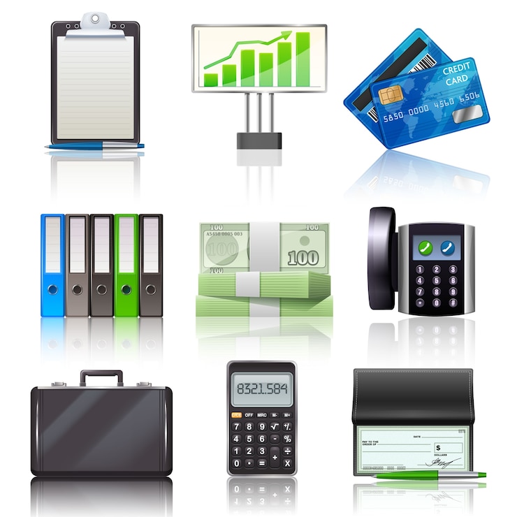 Vector gratuito conjunto de iconos de negocios