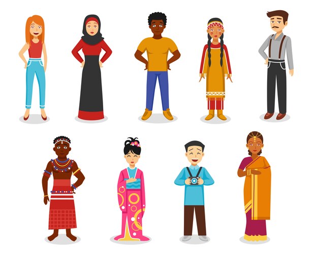 Conjunto de iconos de personas