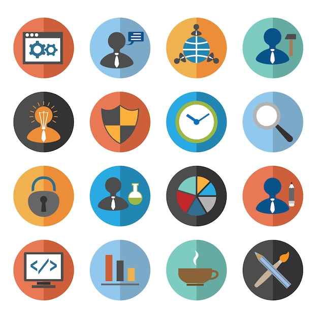 Conjunto de iconos de seo