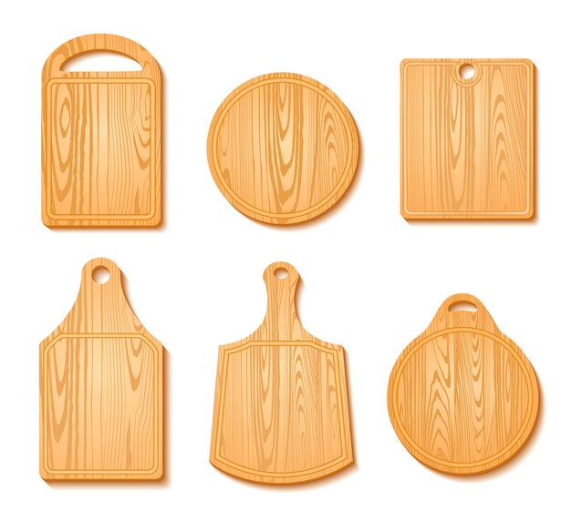 Conjunto de iconos de tabla de cortar