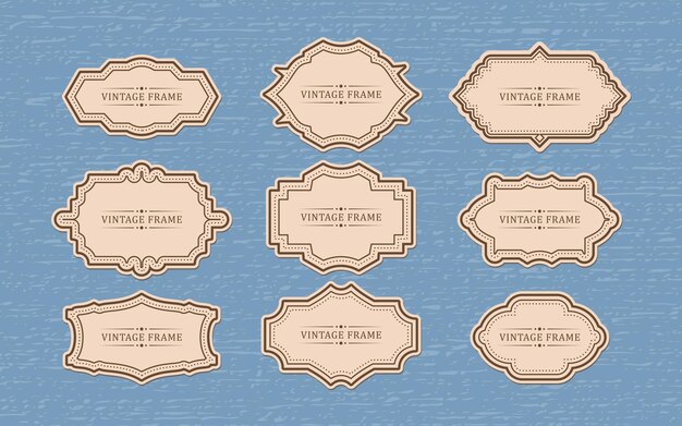 Conjunto de insignias y etiquetas retro vintage
