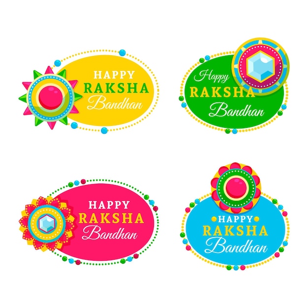 Conjunto de insignias de raksha bandhan