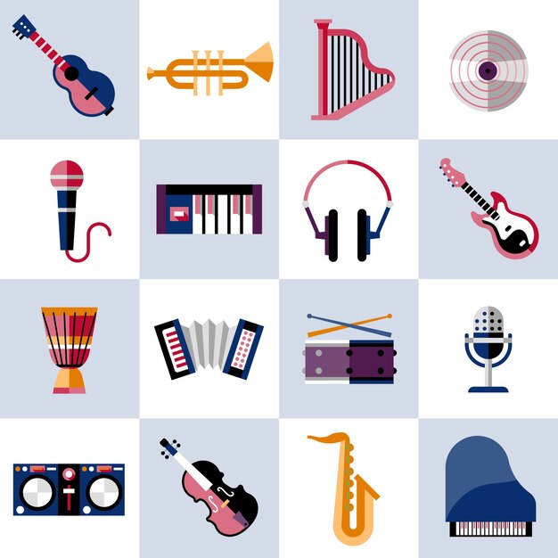 Conjunto de instrumentos musicales