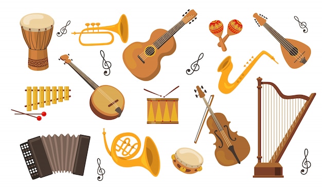 Conjunto de instrumentos musicales