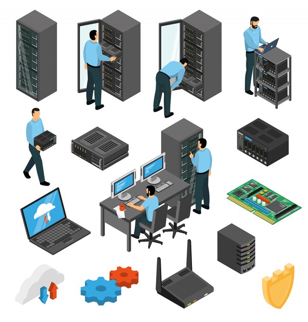 Conjunto isométrico de equipos de centro de datos
