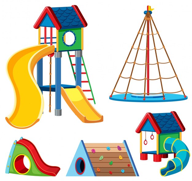 Un conjunto de juegos infantiles.