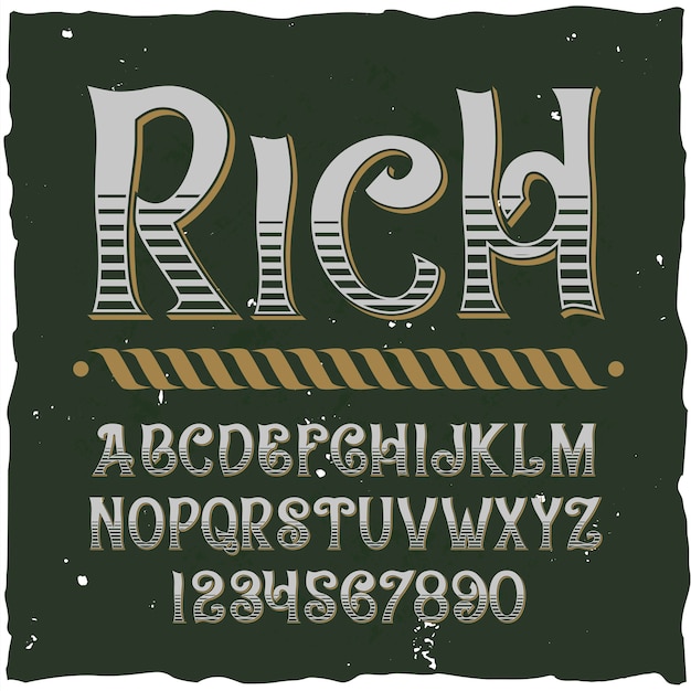 Vector gratuito conjunto de letras diferentes