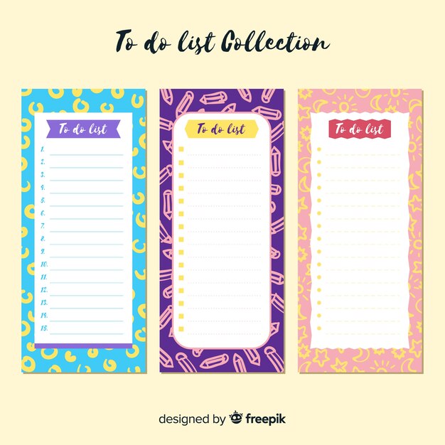 Conjunto de listas to do