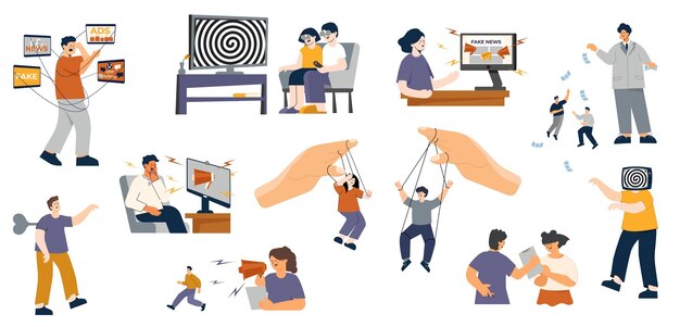 Conjunto de manipulación de personas mentales