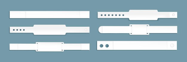 Conjunto de maquetas de boletos de pulseras