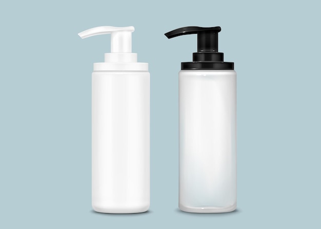 Conjunto de maquetas de botellas de bomba 3D