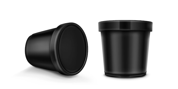 Vector gratuito conjunto de maquetas de envases de helado