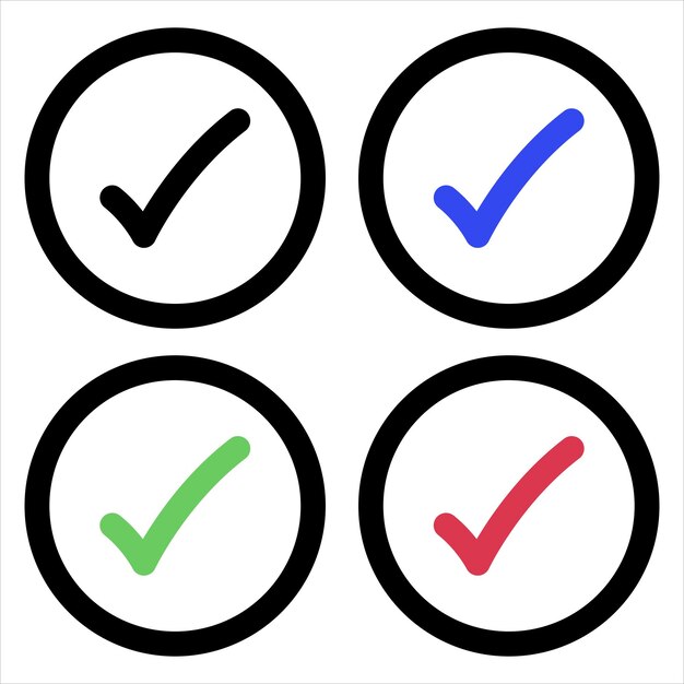 Conjunto de marca de verificación