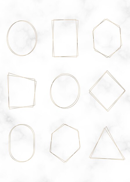 Conjunto de marco de oro