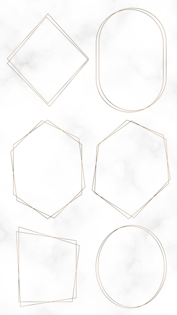 Conjunto de marco de oro