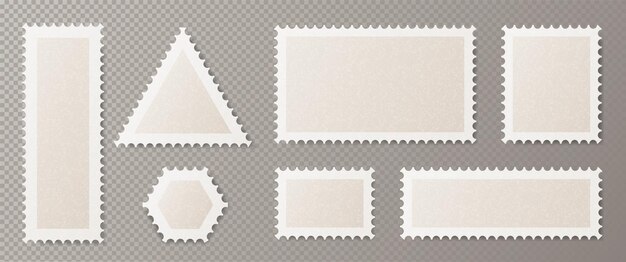 Conjunto de marcos para postales
