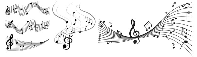 Conjunto de notas musicales
