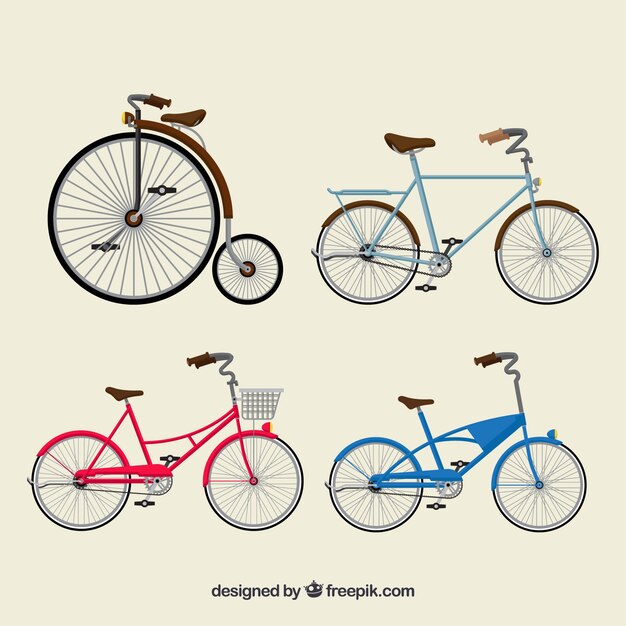 Conjunto original de bicicletas vintage