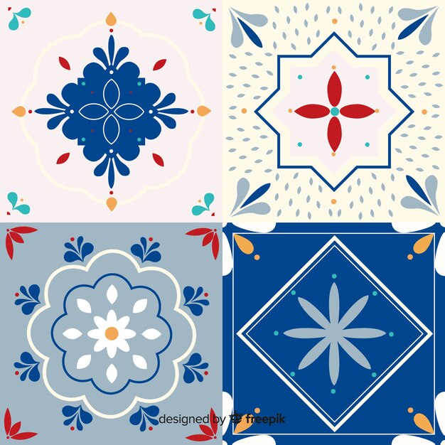 Conjunto ornamental de azulejos