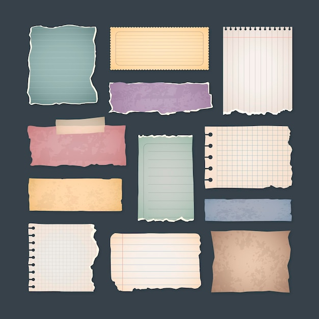 Vector gratuito conjunto de papeles de scrapbook vintage