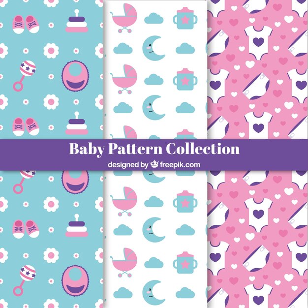 Conjunto de patrones de bebé