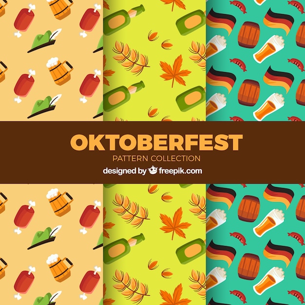 Conjunto de patrones clásicos del oktoberfest
