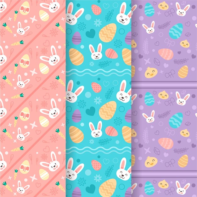 Conjunto de patrones del día de Pascua