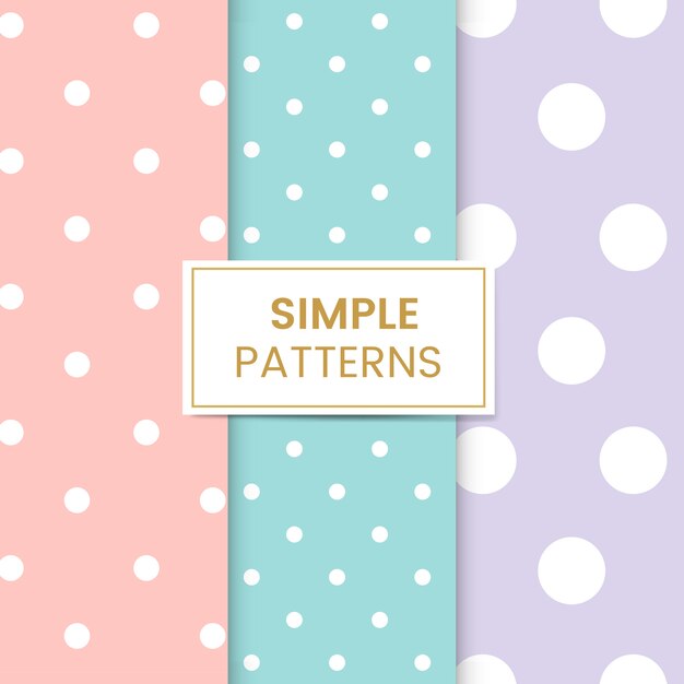 Conjunto de patrones sin fisuras lunares pastel