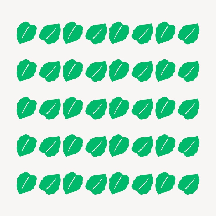 Vector gratuito conjunto de patrones sin fisuras de vector de ilustración de pincel de filodendro